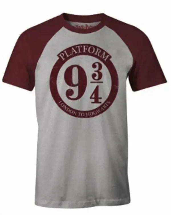 Harry Potter - Tshirt Taille M - Gris Chiné De Londres à Poudlard 9 3/4 Otaku Collect