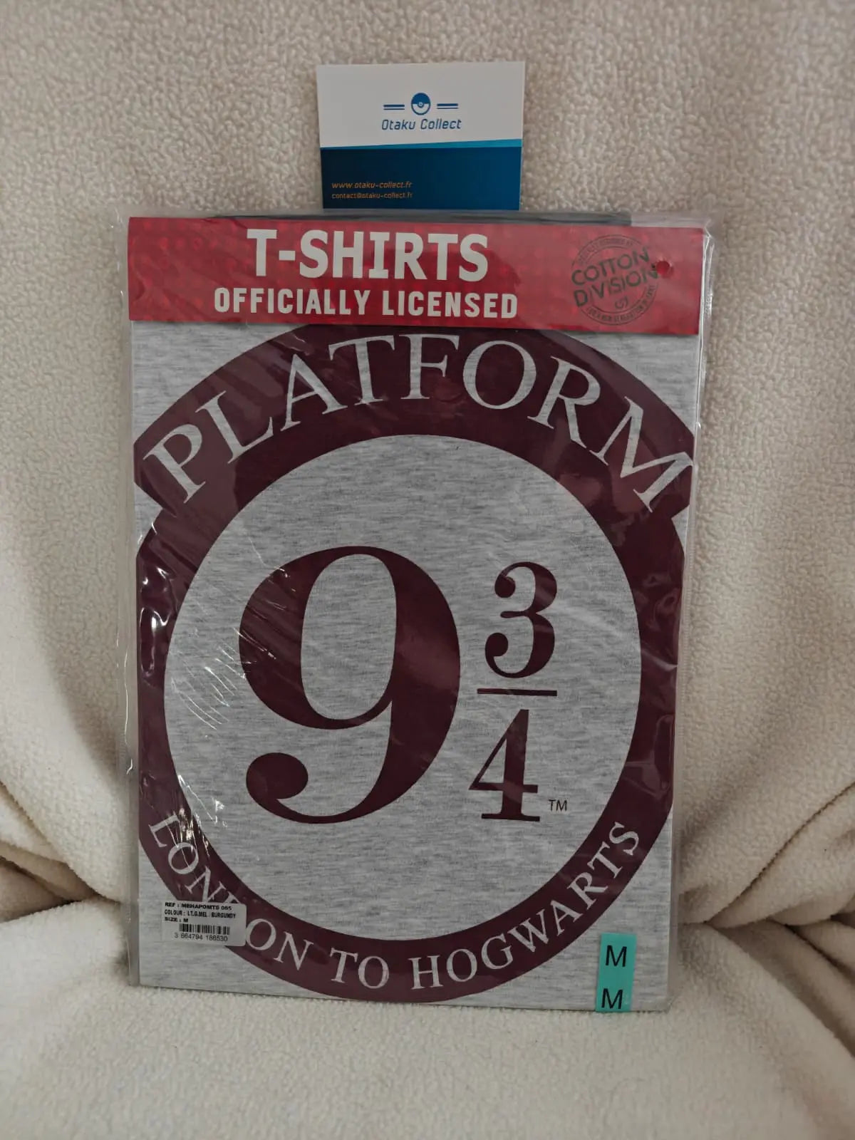 Harry Potter - Tshirt Taille M - Gris Chiné De Londres à Poudlard 9 3/4 Otaku Collect